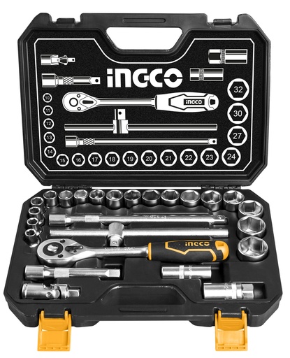 [HKTS12251] JUEGO DE SOCKET 1/2" 25 PCS