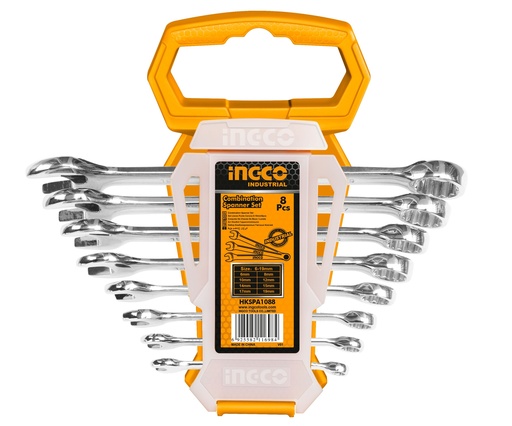 [HKSPA1088] LLAVE DE COMBINACION 6-19MM 8 PCS 