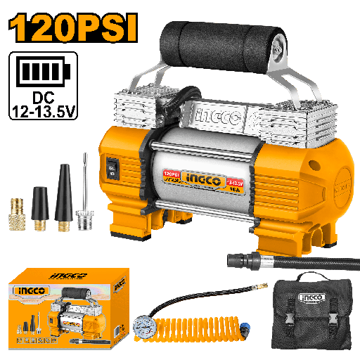 [AAC2508] MINI COMPRESOR PARA AUTO 12V 120 PSI