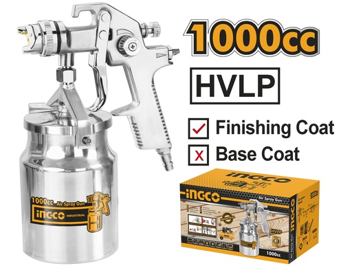 [ASG2101] PISTOLA DE PINTAR HVLP 1000CC 1.4MM
