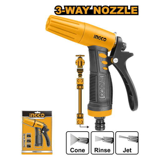 [HWSG032] PISTOLA PARA AGUA 3 MODOS PVC 3/4" 