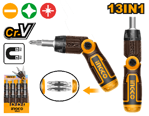 [AKISD1208] RATCHET 13 EN 1INGCO