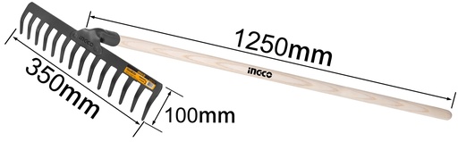 [HGRH0204] RASTRILLO PARA GRAVA 14 DIENTES
