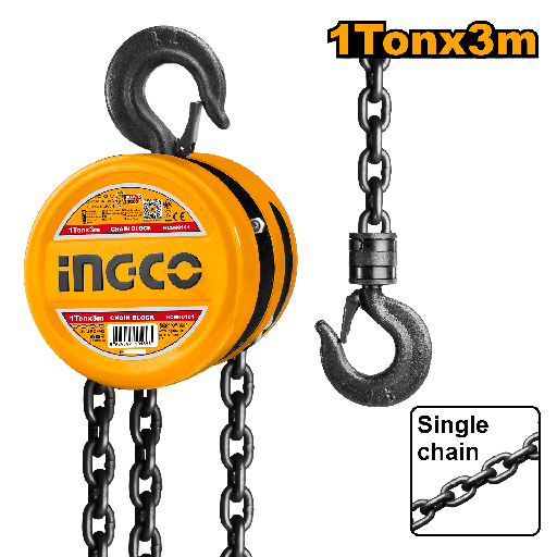[HCBK0101] TECLE 1 TON 1 CADENA 322.5 N