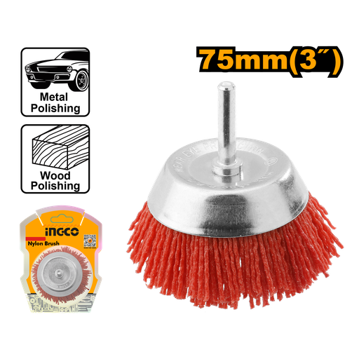 [WB30755] CEPILLO COPA NYLON 75MM INGCO