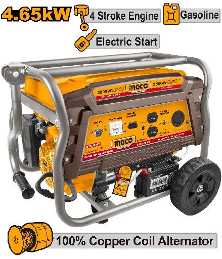 [UGE40006ES] GENERADOR A GASOLINA 4.65 KW