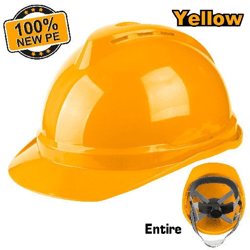 [HSH201] CASCO DE SEGURIDAD AMARILLO VENTILADO